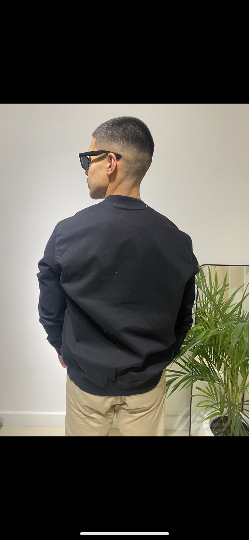 CAMPERA DE GABARDINA NEGRA - Image 2