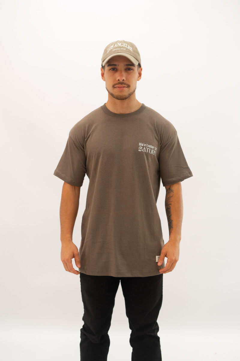REMERA OVER SATURN CHOCOLATE