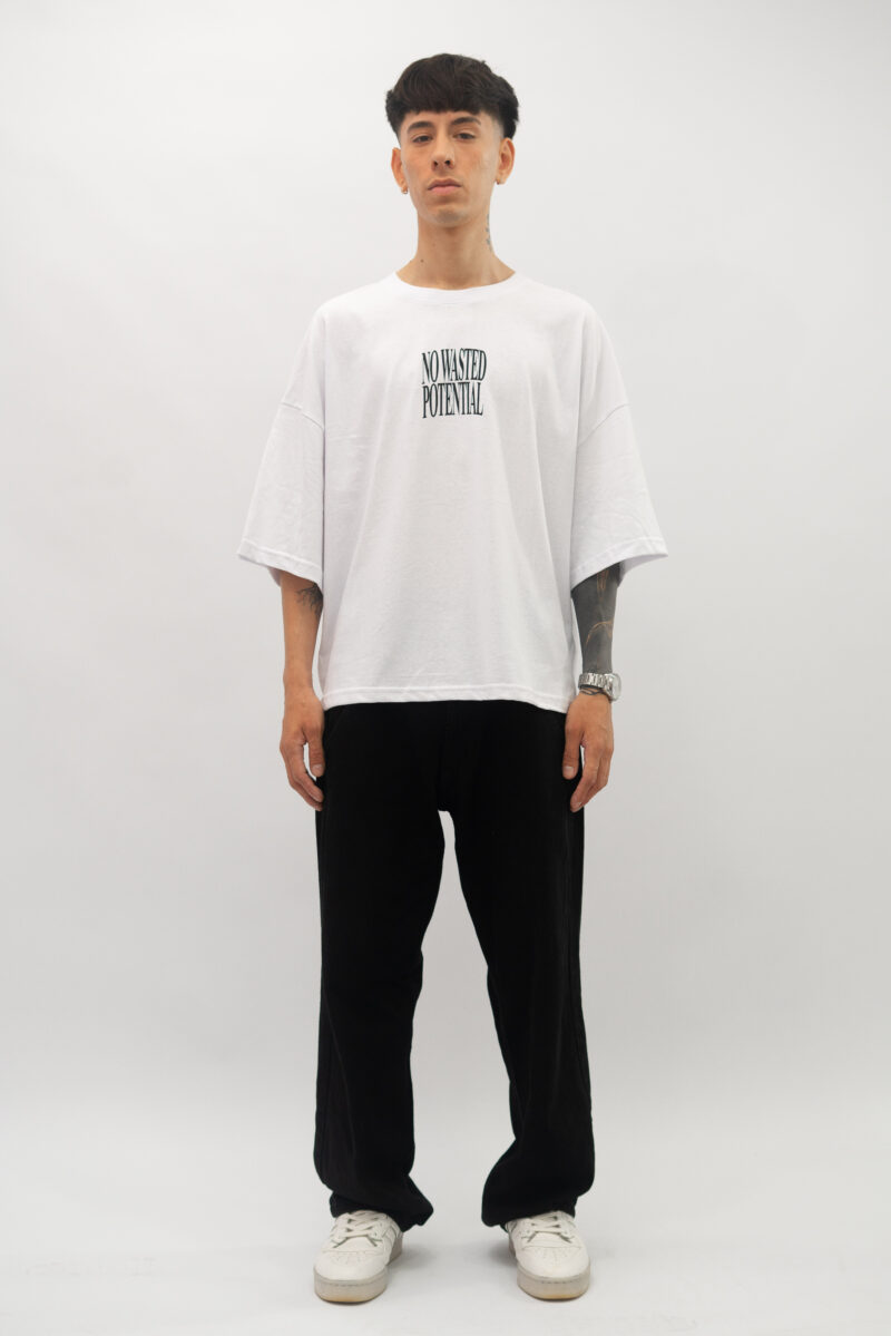 REMERA BOXY WASTED BLANCA - Image 2