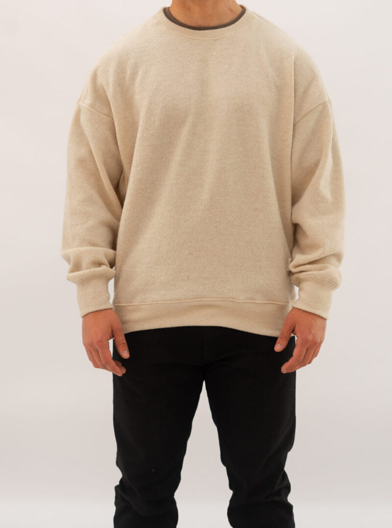 SWEATER BOXY PIERO BEIGE - Image 4