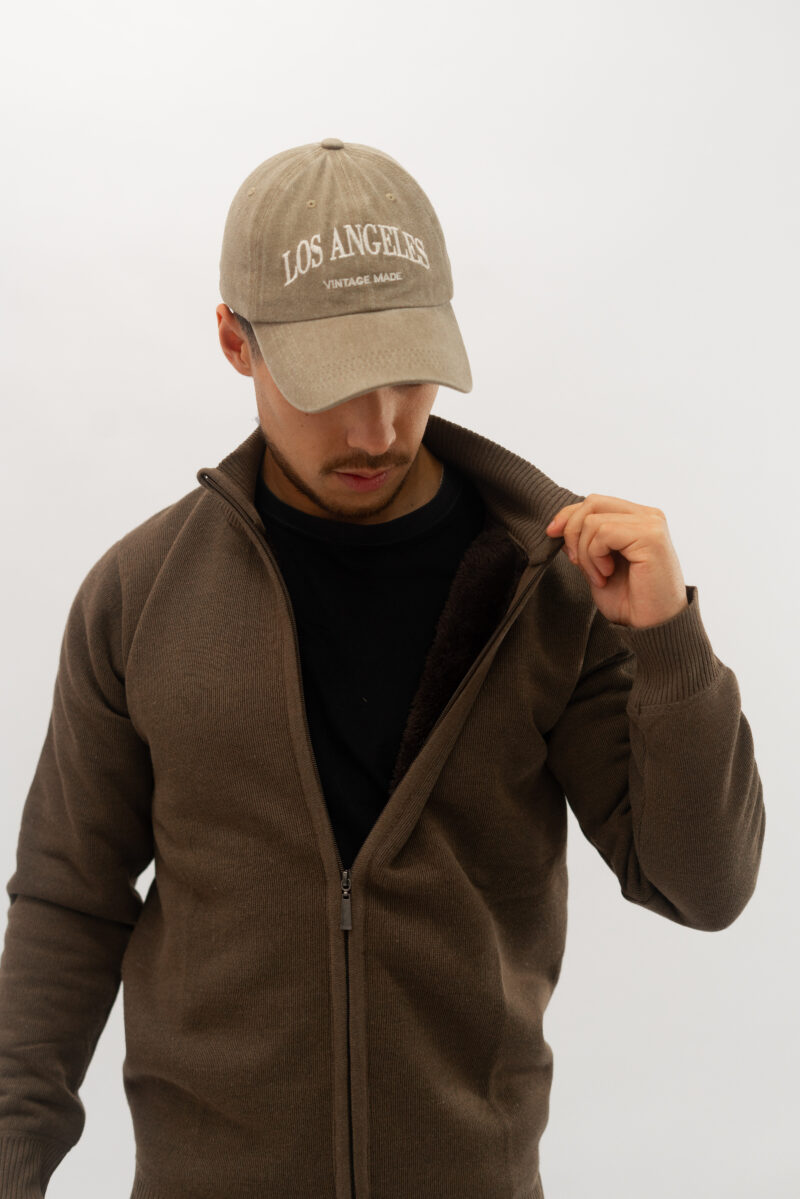 CAMPERA DE LANA CON PLUSH INTERIOR MARRON - Image 3