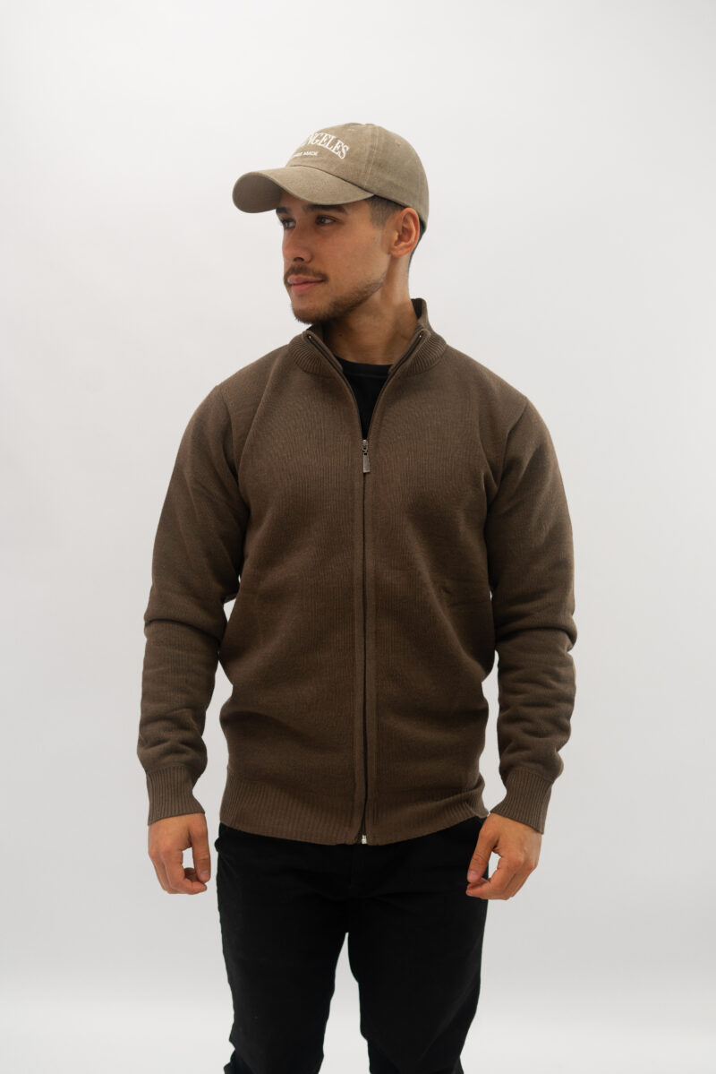 CAMPERA DE LANA CON PLUSH INTERIOR MARRON - Image 2