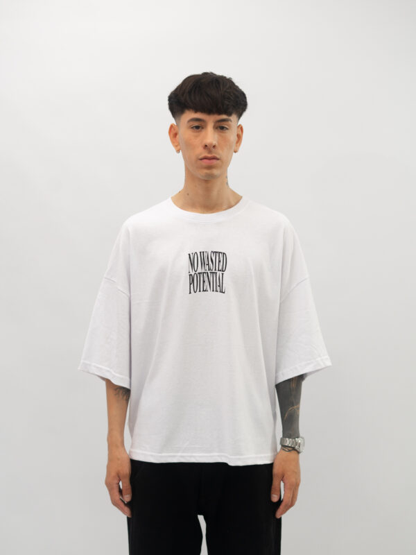 REMERA BOXY WASTED BLANCA