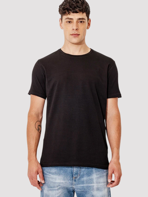 REMERA REGULAR BASIC NEGRA
