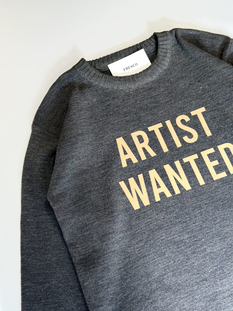SWEATER ARTIST WANTED GRIS - Image 3