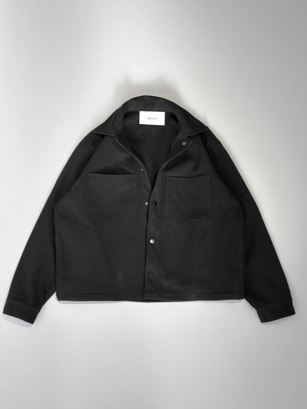 CAMISACO BOXY DE PAÑO NEGRO