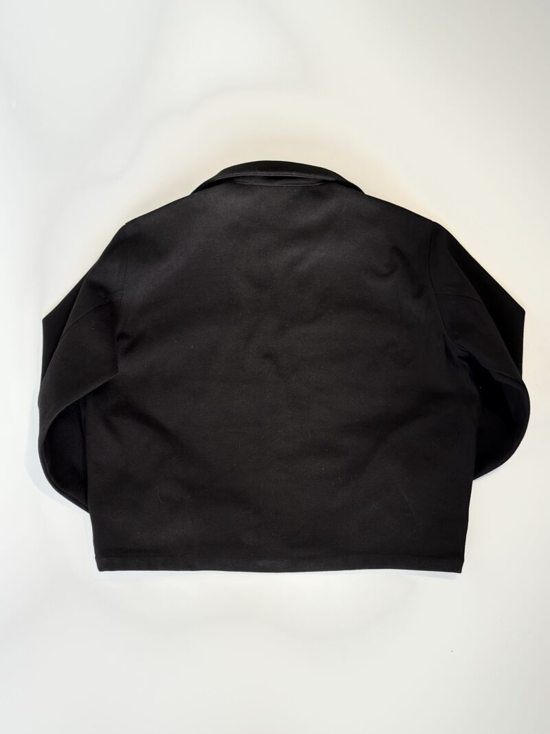 CAMISACO BOXY DE PAÑO NEGRO - Image 4
